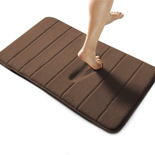 Memory Foam Bath Mat – Soft, Cushioned & Quick-Dry Bathroom Rug