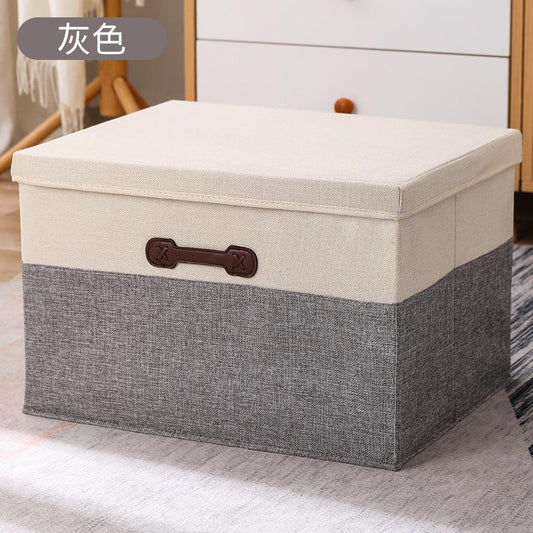 Spacious Foldable Storage Box with Lid & Sturdy Handles