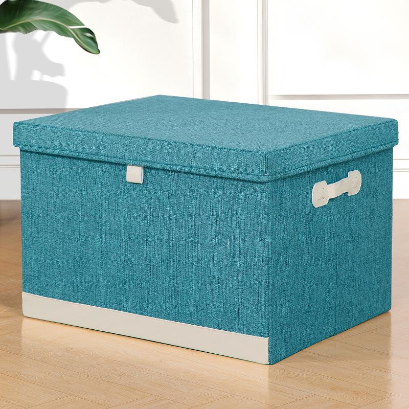 Spacious Foldable Storage Box with Lid & Carry Handles
