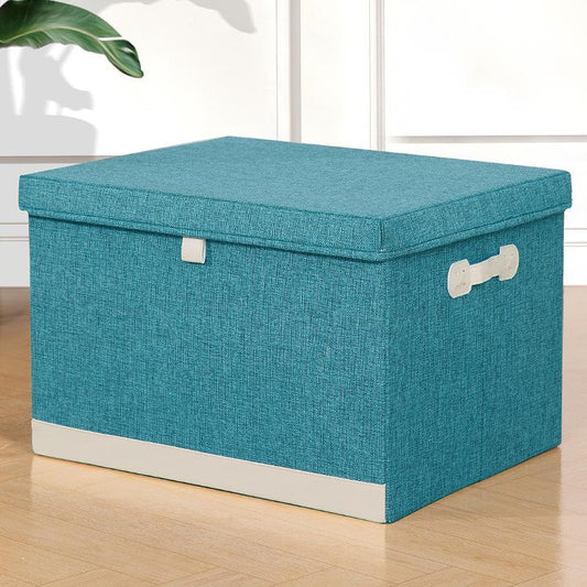 Spacious Foldable Storage Box with Lid & Carry Handles