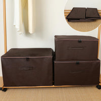 Zippered Stackable Storage Box with Handles