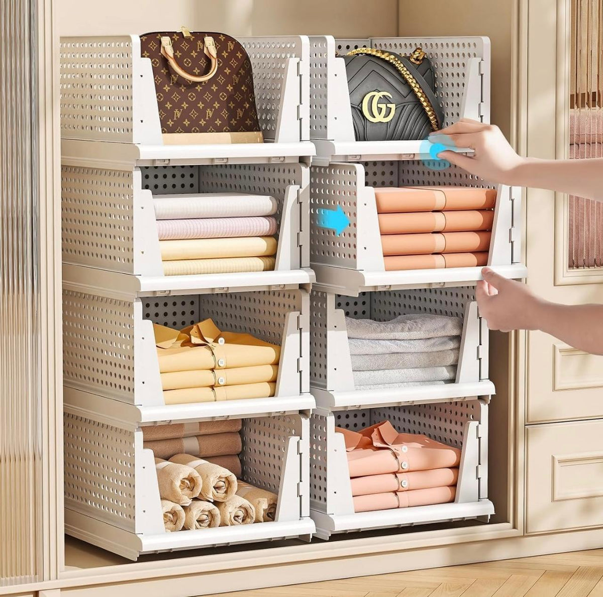 Ventilated Stackable Rack – Space-Saving Storage Rack