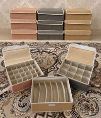 Foldable Clothing Organizer with Compartments & Lid | 31*24*12