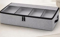 Transparent Compartmentalized Storage Organizer with Zip Cover | 59*29*15H