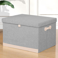 Spacious Foldable Storage Box with Lid & Carry Handles