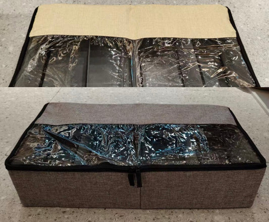 Transparent Compartmentalized Storage Organizer with Zip Cover | 59*29*15H