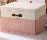 Spacious Foldable Storage Box with Lid & Sturdy Handles