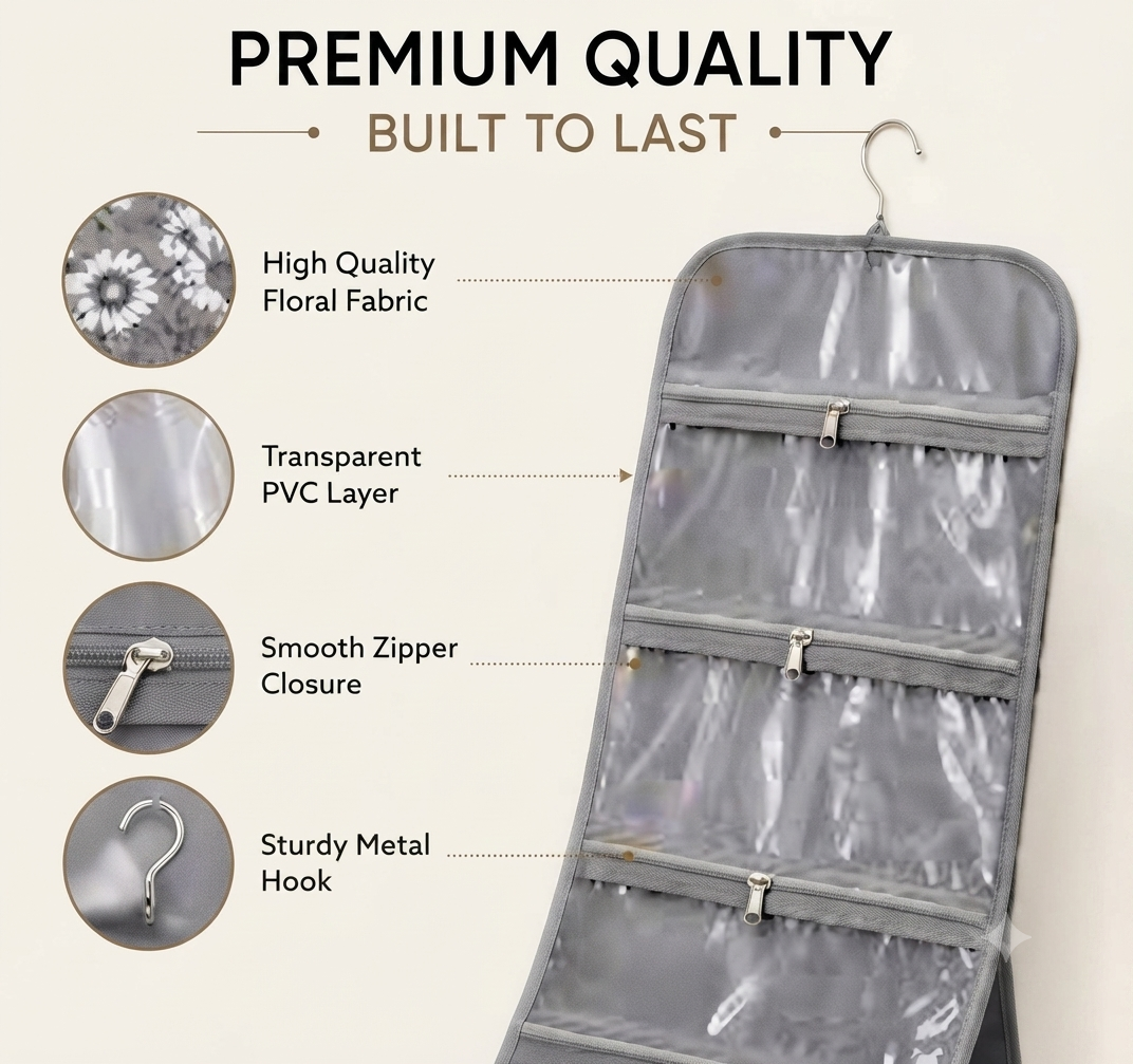 Transparent Hanging Pockets – Dustproof Wardrobe Organizer