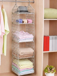 Multi-Layer Hanging Rack – Space-Saving Wardrobe Organizer