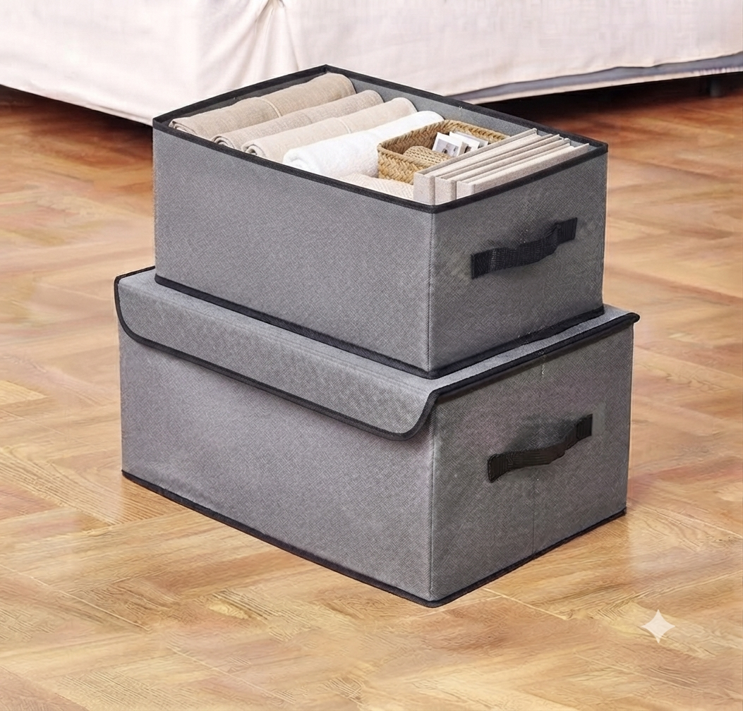 Protective Lidded Stackable Storage Box