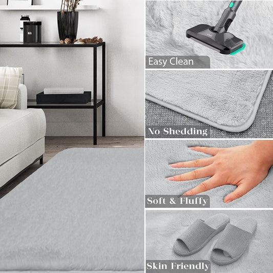 Soft Memory Foam Floor Mat – Plush, Fluffy & Comfortable Home Rug