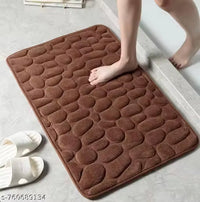 Microfiber Soft Door Mat with Memory Foam & Non-Slip Base
