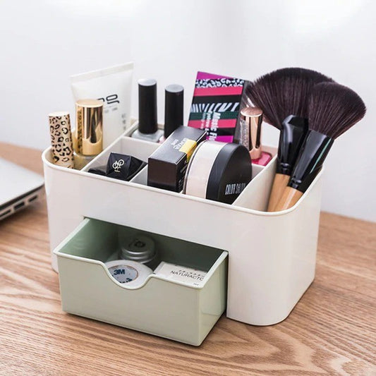 Plastic Cosmetic & Makeup Organizer with Drawer