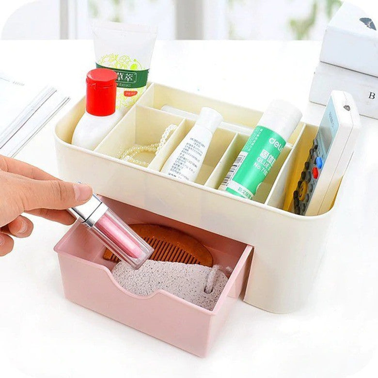 Plastic Cosmetic & Makeup Organizer with Drawer