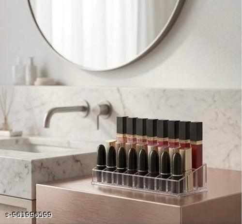 Acrylic Grid Lipstick Organizer
