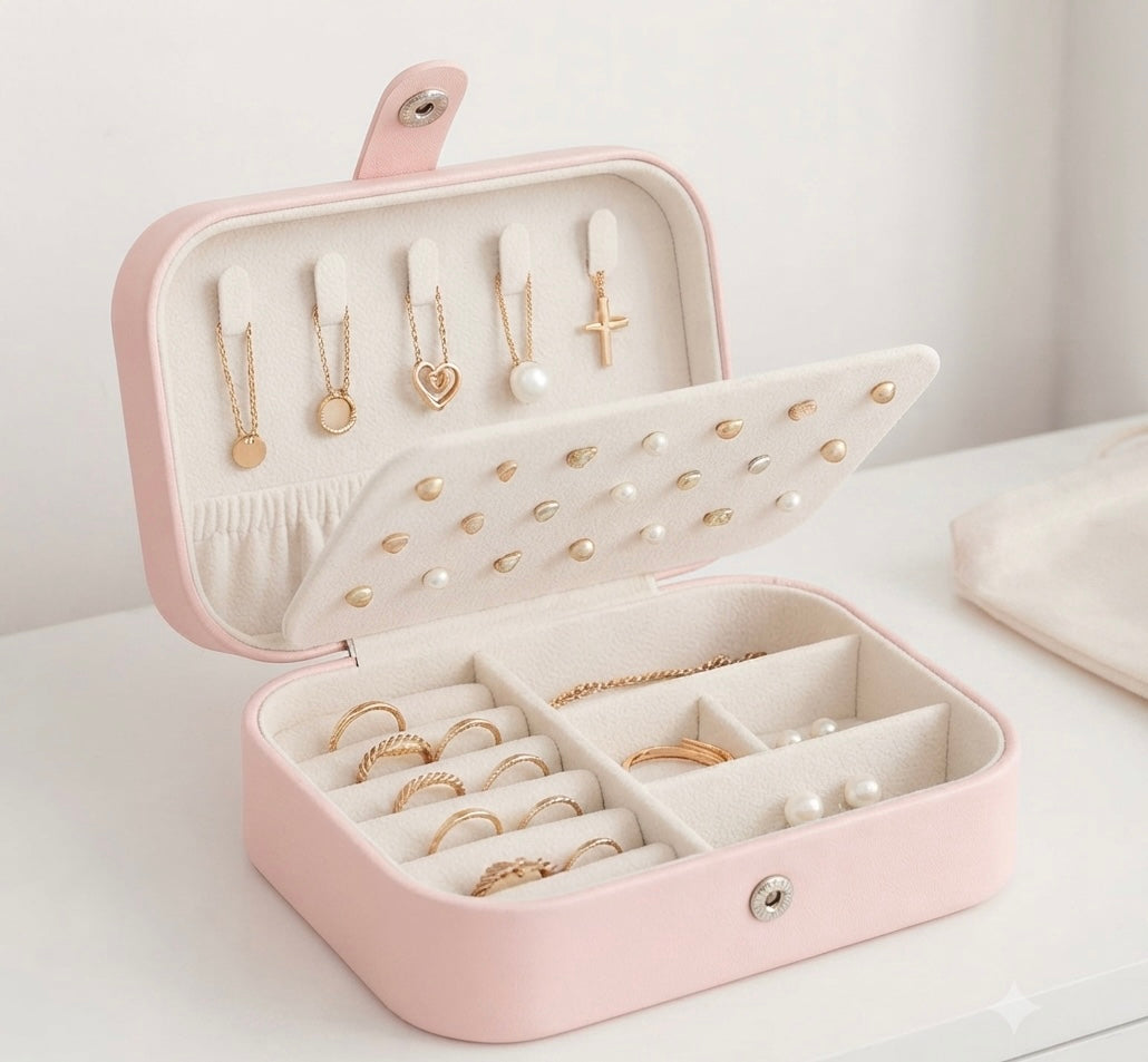 Leather Jewellery Organiser Box | Jewellery Storage Case