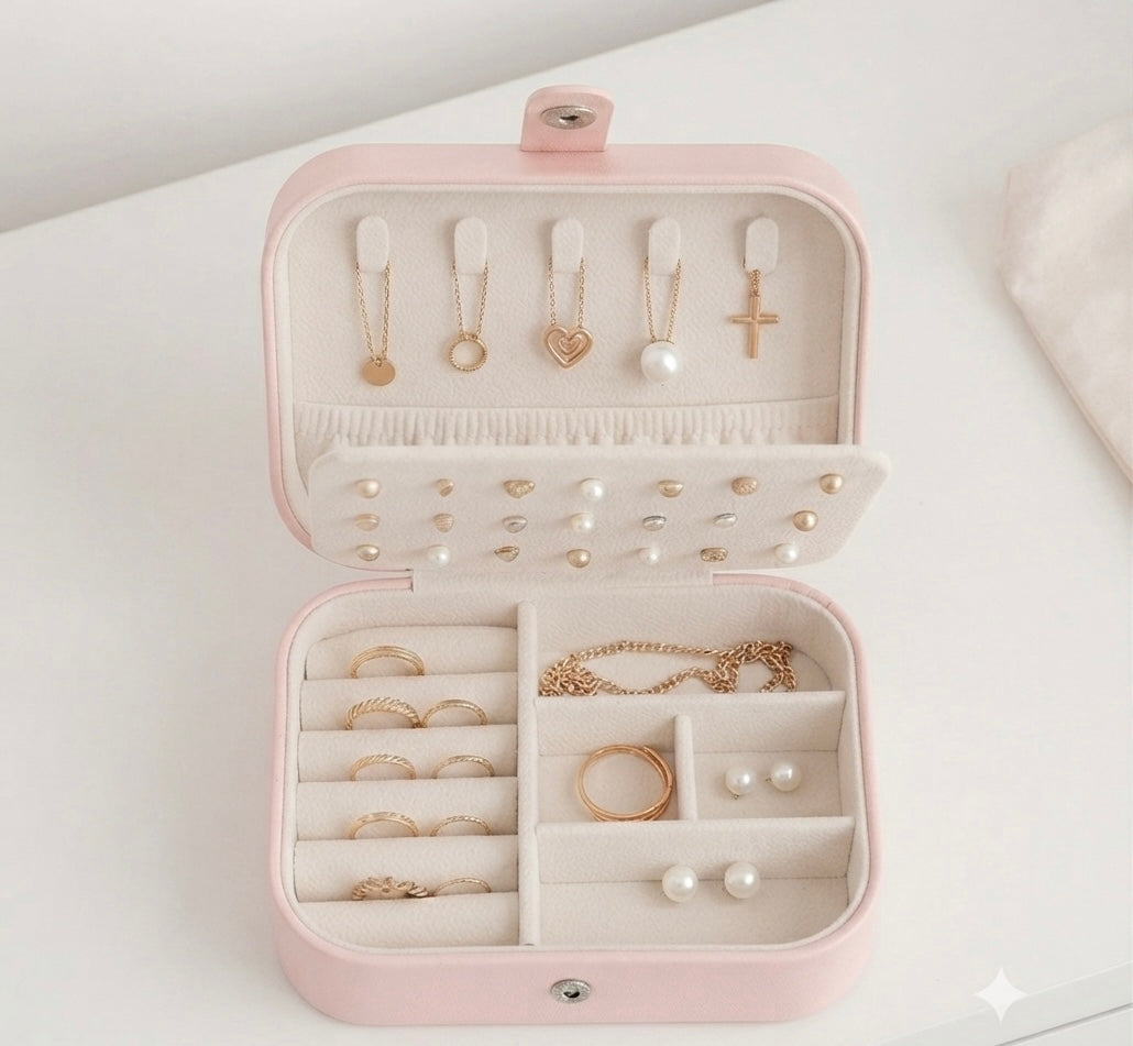 Leather Jewellery Organiser Box | Jewellery Storage Case