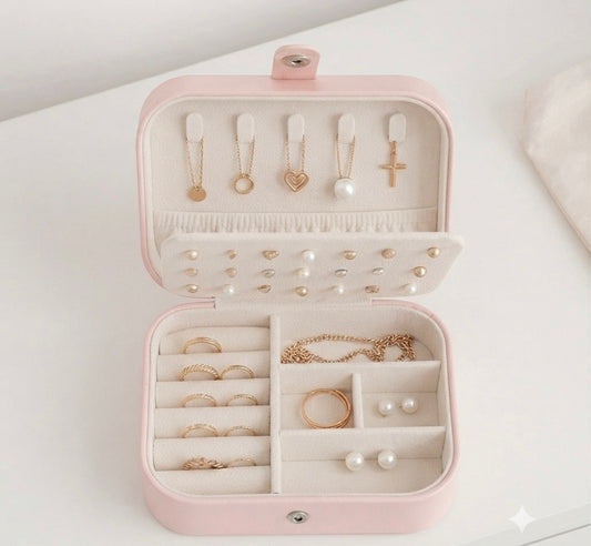 Leather Jewellery Organiser Box | Jewellery Storage Case