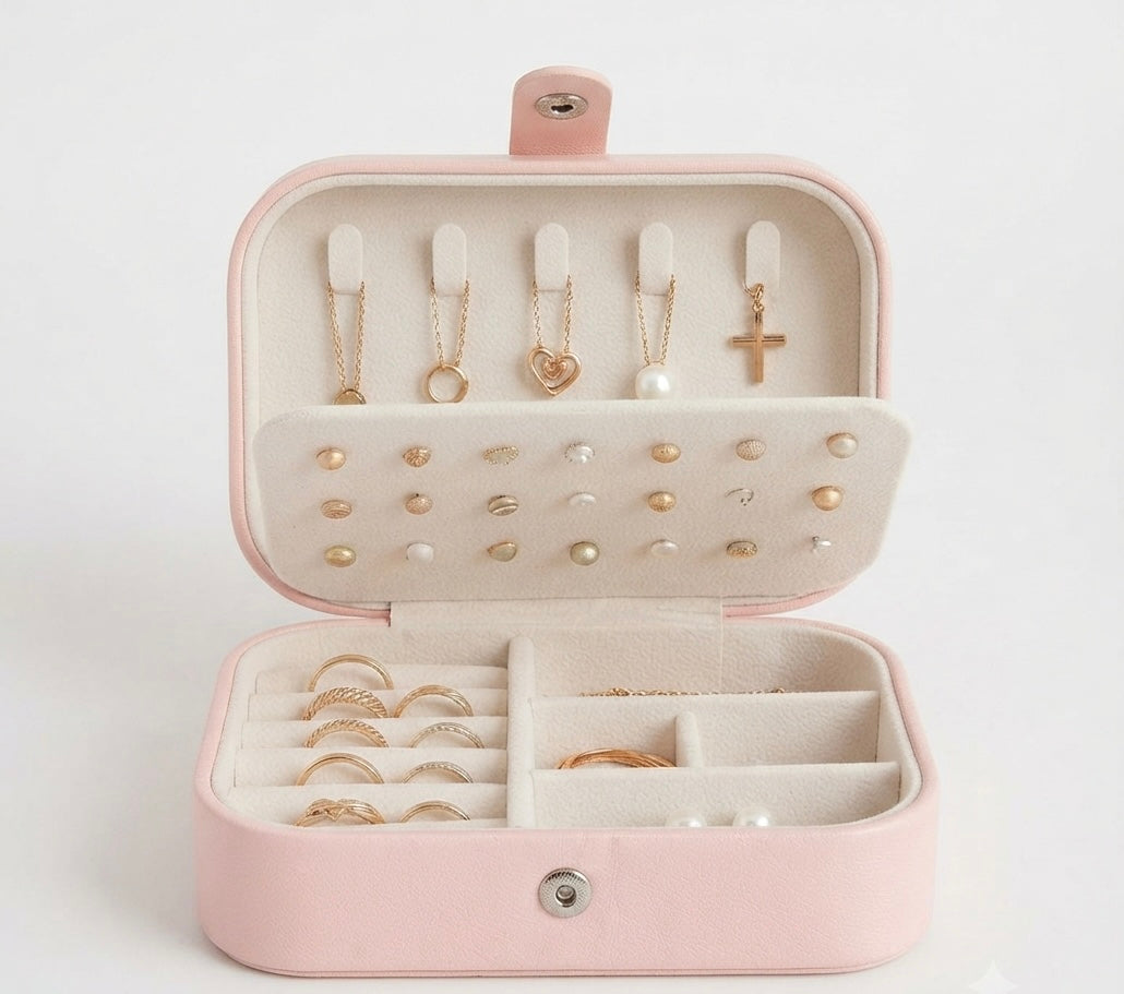 Leather Jewellery Organiser Box | Jewellery Storage Case