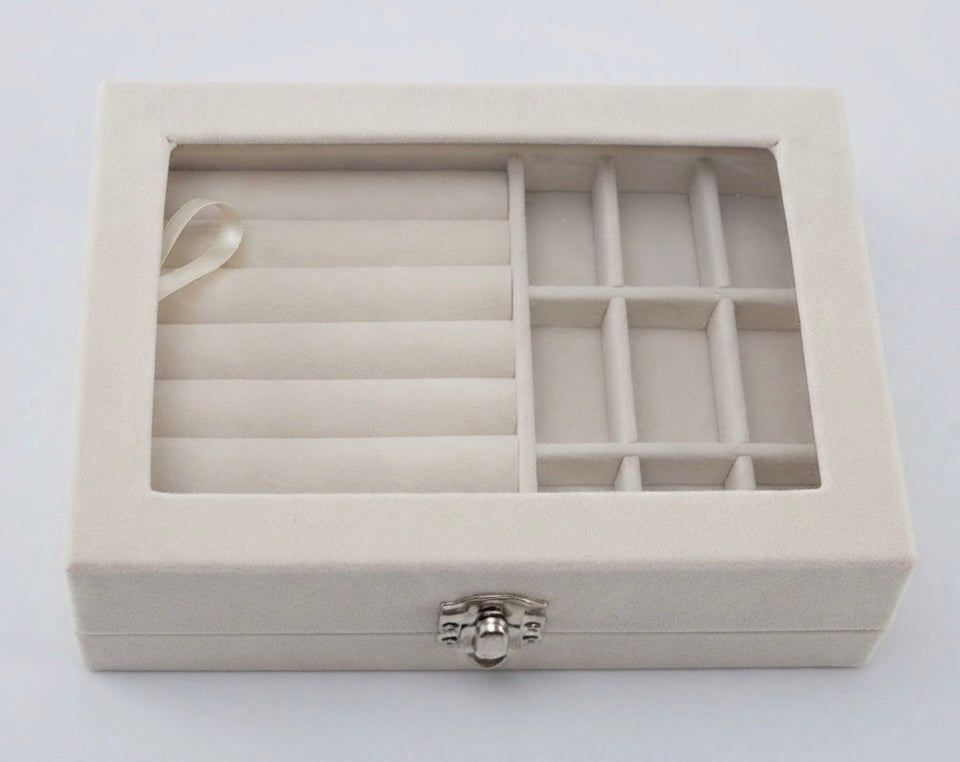 Elegant Velvet Jewellery Storage Box