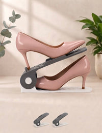 Adjustable Shoe Rack | Space-Saving 2-Tier Shoe Organizer