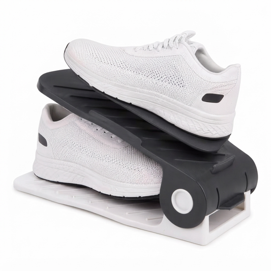 Adjustable Shoe Rack | Space-Saving 2-Tier Shoe Organizer