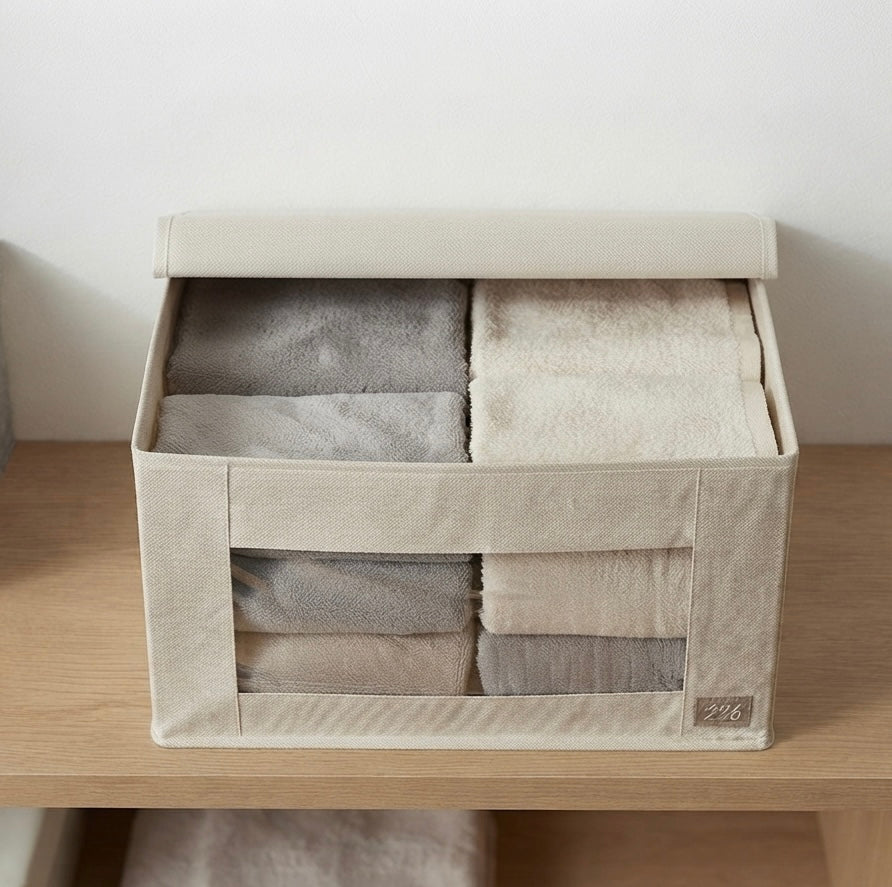 Breathable Mesh Storage Box with Viewing Window