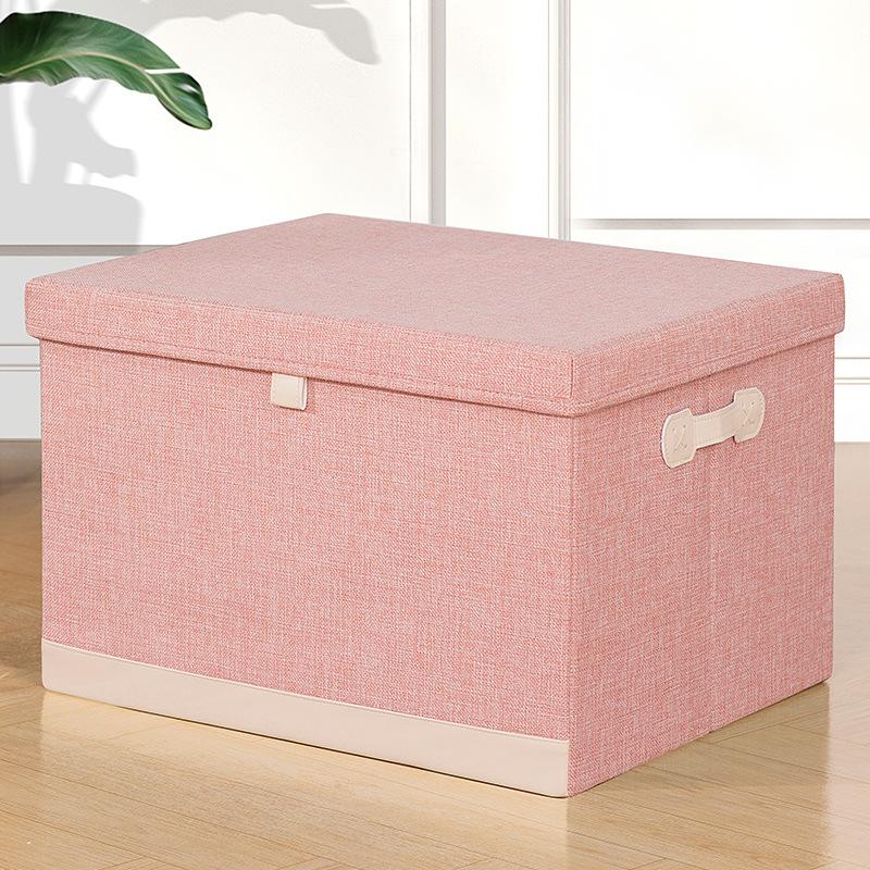 Spacious Foldable Storage Box with Lid & Carry Handles