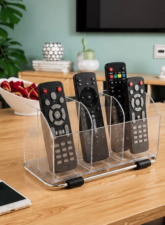 Multi-Slot Remote Holder | Acrylic Remote Organizer
