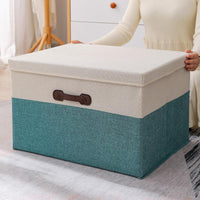 Spacious Foldable Storage Box with Lid & Sturdy Handles