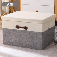 Spacious Foldable Storage Box with Lid & Sturdy Handles